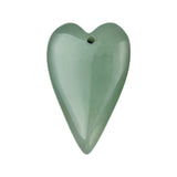 Heart Pendant for DIY Making Jewelry Necklace Healing Chakra Crystal Teardrop 25x40mm Charms Valentine Mother