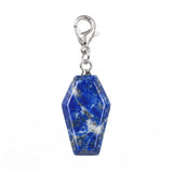 Handcrafted Healing Crystal Coffin Pendant Bag Tag Charms #SP1378
