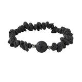 Natural Chip Gemstone Bracelet 10mm Optional Focal Round Bead Handmade Boho Stackable Healing Crystal Bracelet for Women #SB3159
