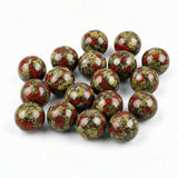 16PCS 16MM Mixed Natural Crystal Sphere No Hole Undrilled Gemstone Ball Kit for Healing Meditation Home Decoration