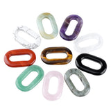 Hollow O-Shape Gemstone Pendant 25×40mm for Making Jewelry