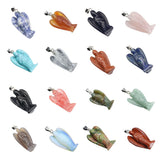 Handmade Craved 1.0Inch Gemstone Angel Pendant For Making Jewelry #SP1531