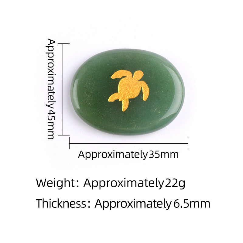Worry Healing Palm Stones for Meditation Prayer Home Decor with ( Animal  Design )35x45MM #SP1904G-W13