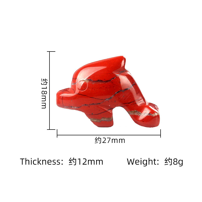 1.0Inch Dolphin Gemstone Pendant for Making Jewelry #SP2310S-25MM