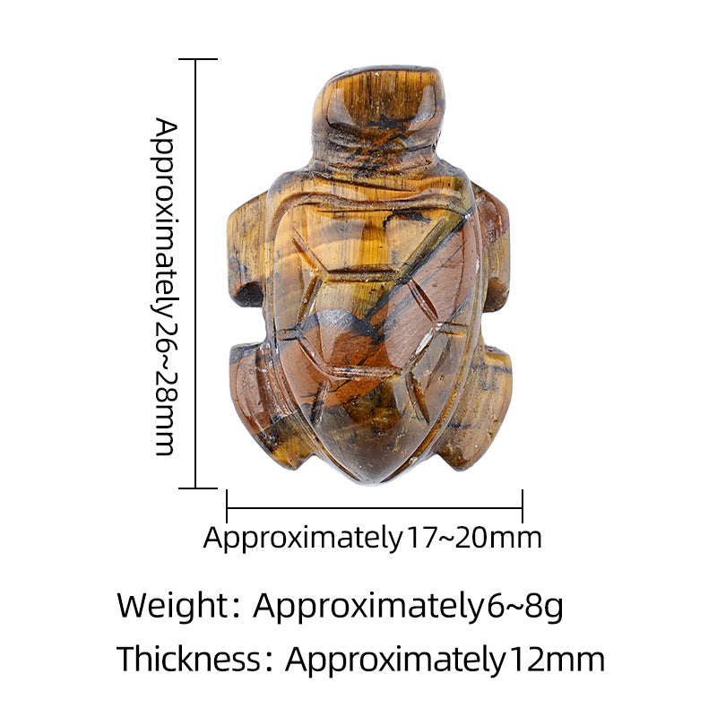 1.0Inch Tortoise Gemstone Pendant for Making Jewelry #SP2311S-25MM