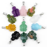 1.0Inch Tortoise Gemstone Pendant for Making Jewelry #SP2311S-25MM