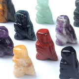 1.0 Inch Hand Carved Gemstone Dinosaur Figurine Animal Ornament for Home Office Desk Decor #SP2318