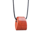 Trendy Geometric Trapezoid Crystal Pendant Necklace Unisex Healing Chakra Choker Adjustable Rope Energy Jewelry Women Men #SN2027