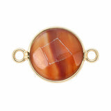 18mm Faceted Round Disce Connectors Charms with Double Loop For Jewelry Making #SP2050