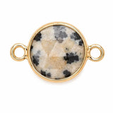 10mm Faceted Round Disce Connectors Charms with Double Loop For Jewelry Making #SP2050
