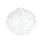 Fashion Crystal Rose Flower Carving Figurine Natural Polished Stone Rose Statue for Desktop Decor Souvenir Birthday Gift