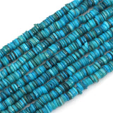 6mm Dyed Shell Heishi Beads Disc Spacer Flat Round Washer Loose Beads for Jewelry Making Approx 190-200PCS/STRAND