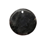 Vintage Natural Stone Circle Coin Pendants, Flat Round Quartz Quartz Gemstone Disk Charms, Handmade Crafting Findings for Wire Wrapping