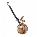 30MM Crystal Donut Keychain – Elegant Gemstone Bag Charm & Key Accessory