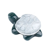 22X35mm Cute Gemstone Turtle Figurine Ornaments Healing Stone Decoration for Home Office