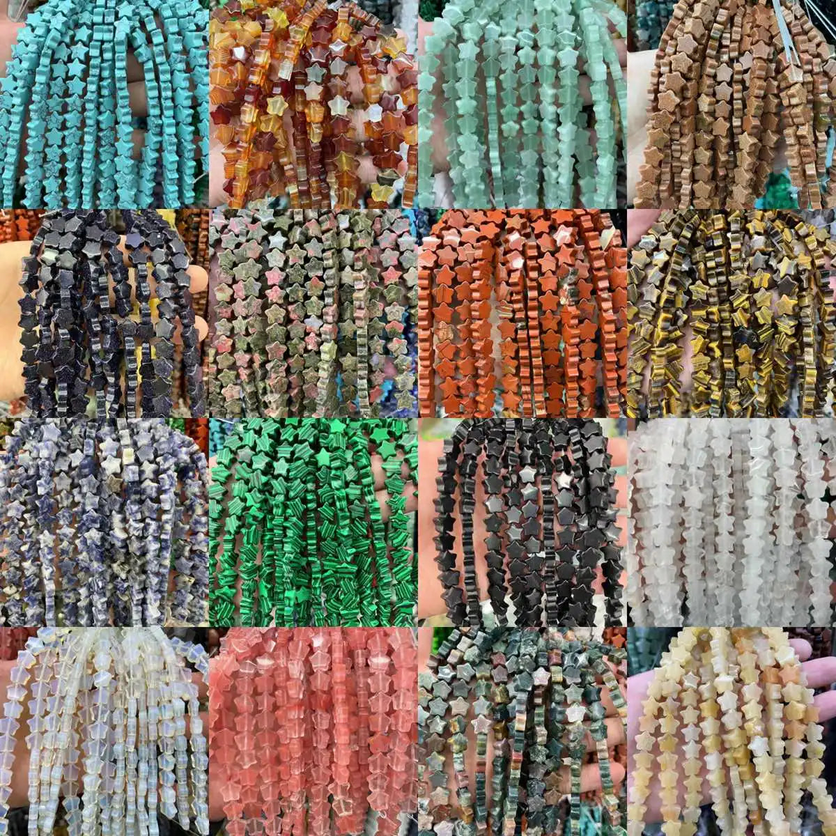 10mm Loose Heart Shape Gemstone Beads (Approx 20Pcs/Strand -18CM long) for DIY Making Jewelr #SZ0037