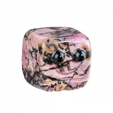Premium Multi-Stone Crystal Mini Cubes Collection (Amethyst, Rose Quartz, Tiger Eye) - 20mm Cute Healing Stones