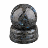 Natural Crystal Sphere 25mm Polished Gemstone Ball With Matching Stone Base Healing Crystal Ball for Home Decoration Chakra