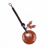 30MM Crystal Donut Keychain – Elegant Gemstone Bag Charm & Key Accessory