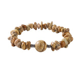 Natural Chip Gemstone Bracelet 10mm Optional Focal Round Bead Handmade Boho Stackable Healing Crystal Bracelet for Women #SB3159