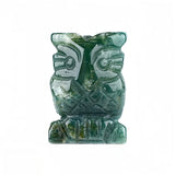 25mm Gemstone Owl Carving | Hand-Polished Crystal Animal Sculpture Home Decor Gift