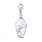 Handcrafted Healing Crystal Coffin Pendant Bag Tag Charms #SP1378