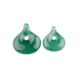 23MM/28MM Natural Twisted Teardrop Gemstone Pendant Handmade Craved Healing Crystal Donut Charm for DIY Jewelry Making