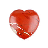 40mm Natural Crystal Puffy Heart Stones - Carved Gemstone Pocket Palm Stone for Reiki Healing, Chakra Balancing, Meditation & Home Decor #SP0046
