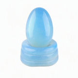 Polished Crystal Egg Matching Base 20X30mm Gemstone Healing Decor for Meditation, Crystal Collection & Spiritual