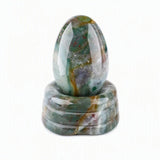 Polished Crystal Egg Matching Base 20X30mm Gemstone Healing Decor for Meditation, Crystal Collection & Spiritual