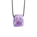 Trendy Geometric Trapezoid Crystal Pendant Necklace Unisex Healing Chakra Choker Adjustable Rope Energy Jewelry Women Men #SN2027