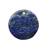 Flat Round Disc Gemstone Pendants with Silver Pinch Bail, Natural Crystal Coin Charms for DIY Jewelry Making, Wholesale Bohemian Stone Supply for Necklaces