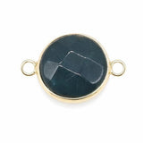 18mm Faceted Round Disce Connectors Charms with Double Loop For Jewelry Making #SP2050