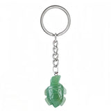 Cute Sea Turtle Keychain – Healing Crystal Keyring Accessory for Daily Carry KC2311