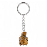 Cute Sea Turtle Keychain – Healing Crystal Keyring Accessory for Daily Carry KC2311