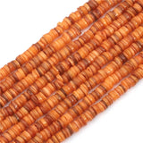 8mm Dyed Shell Spacer Beads 180Pcs Per Strand Multi‑Color Flat Round DiscHeishi Loose Beads for Jewelry Making DIY Accessories