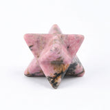 Mini Merkabah Energy Balance Stones, 20mm Polished Healing Quartz Crystals Talisman, Wicca Spiritual Protection Pocket Palm Stone