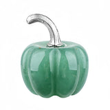 20mm Mini Crystal Pumpkin Pendant Gemstone Charm for Halloween Home office Decoration Handmade Craved