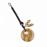 30MM Crystal Donut Keychain – Elegant Gemstone Bag Charm & Key Accessory