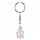 Cute Sea Turtle Keychain – Healing Crystal Keyring Accessory for Daily Carry KC2311
