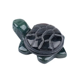 22X35mm Cute Gemstone Turtle Figurine Ornaments Healing Stone Decoration for Home Office