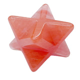 Mini Merkabah Energy Balance Stones, 20mm Polished Healing Quartz Crystals Talisman, Wicca Spiritual Protection Pocket Palm Stone