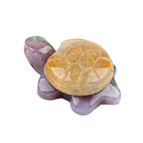 22X35mm Cute Gemstone Turtle Figurine Ornaments Healing Stone Decoration for Home Office