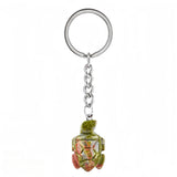 Cute Sea Turtle Keychain – Healing Crystal Keyring Accessory for Daily Carry KC2311