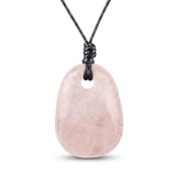 Handmade Reiki Energy Crystal Necklace Trapezoid Stone Pendant Adjustable Cord Choker Natural Healing Jewelry For Women Men #SN2028