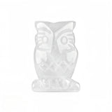 25mm Gemstone Owl Carving | Hand-Polished Crystal Animal Sculpture Home Decor Gift