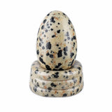 Polished Crystal Egg Matching Base 20X30mm Gemstone Healing Decor for Meditation, Crystal Collection & Spiritual
