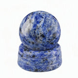 Natural Crystal Sphere 25mm Polished Gemstone Ball With Matching Stone Base Healing Crystal Ball for Home Decoration Chakra