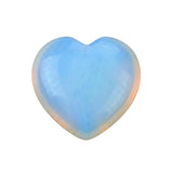 40mm Natural Crystal Puffy Heart Stones - Carved Gemstone Pocket Palm Stone for Reiki Healing, Chakra Balancing, Meditation & Home Decor #SP0046