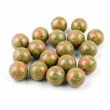 16PCS 16MM Mixed Natural Crystal Sphere No Hole Undrilled Gemstone Ball Kit for Healing Meditation Home Decoration